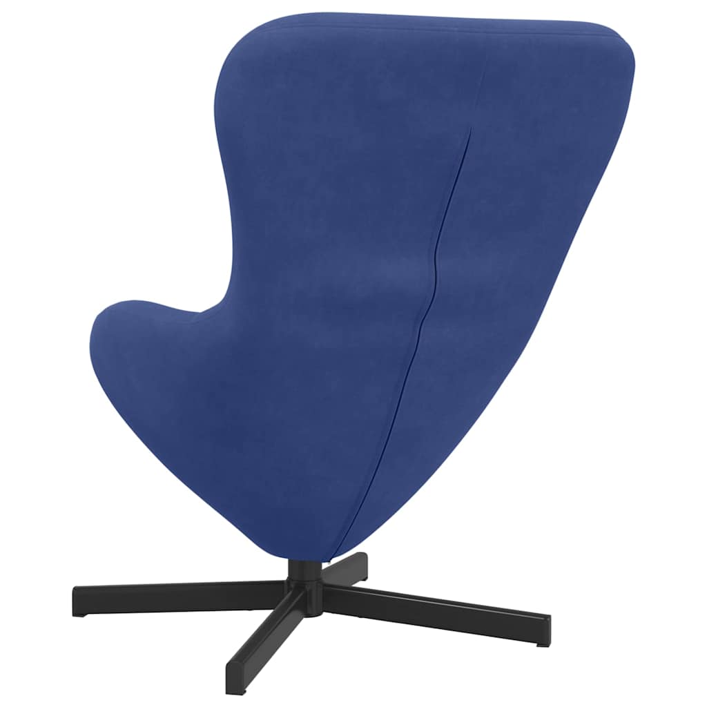 Æggestol Politi blå 63 x 73 x 90 cm Fløjl