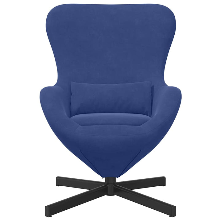 Æggestol Politi blå 63 x 73 x 90 cm Fløjl