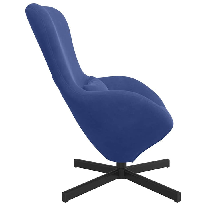 Æggestol Politi blå 63 x 73 x 90 cm Fløjl