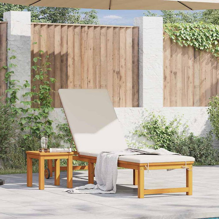 Solstol 1-person Brun 53 x 202 x 89cm Massivt akacietræ