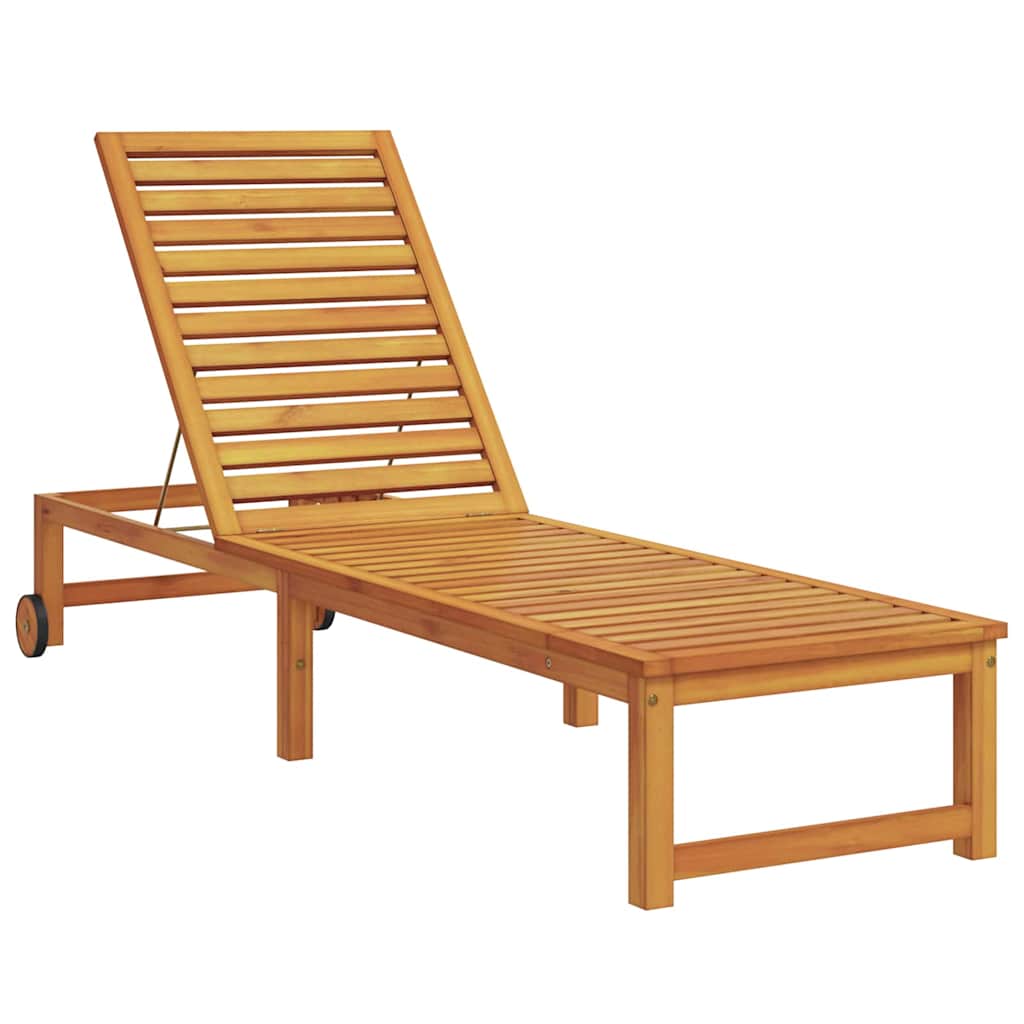 Solstol 1-person Brun 53 x 202 x 89cm Massivt akacietræ