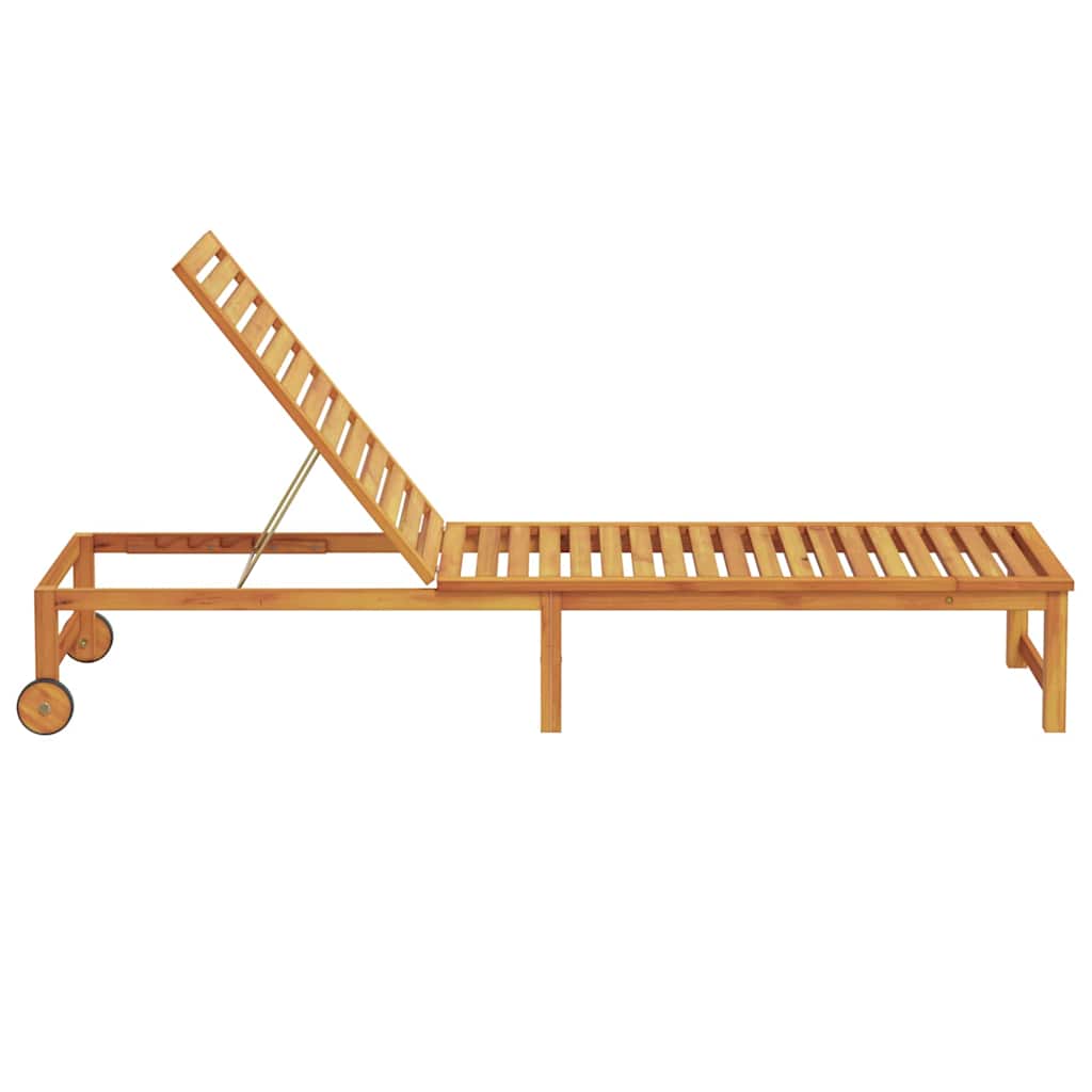 Solstol 1-person Brun 53 x 202 x 89cm Massivt akacietræ