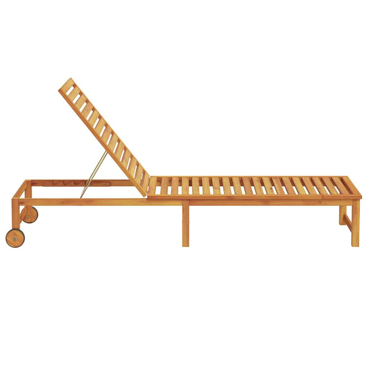 Solstol 1-person Brun 53 x 202 x 89cm Massivt akacietræ