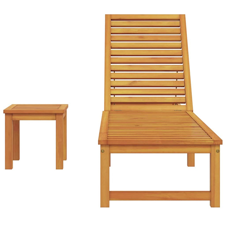 Solstol 1-person Brun 53 x 202 x 89cm Massivt akacietræ
