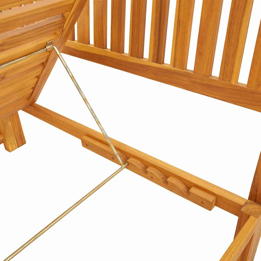 Solstol 1-person Brun 200 x 57 x 75 cm Massivt akacietræ
