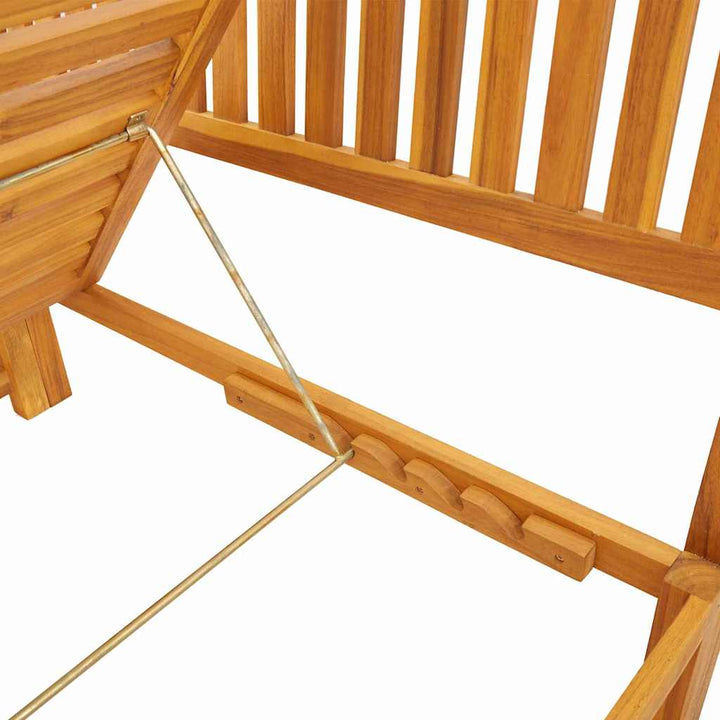 Solstol 1-person Brun 200 x 57 x 75 cm Massivt akacietræ