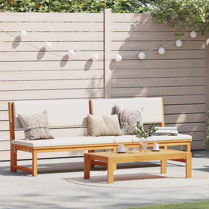 Solstol 1-person Brun 200 x 57 x 75 cm Massivt akacietræ