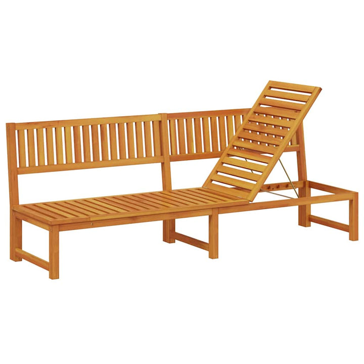 Solstol 1-person Brun 200 x 57 x 75 cm Massivt akacietræ