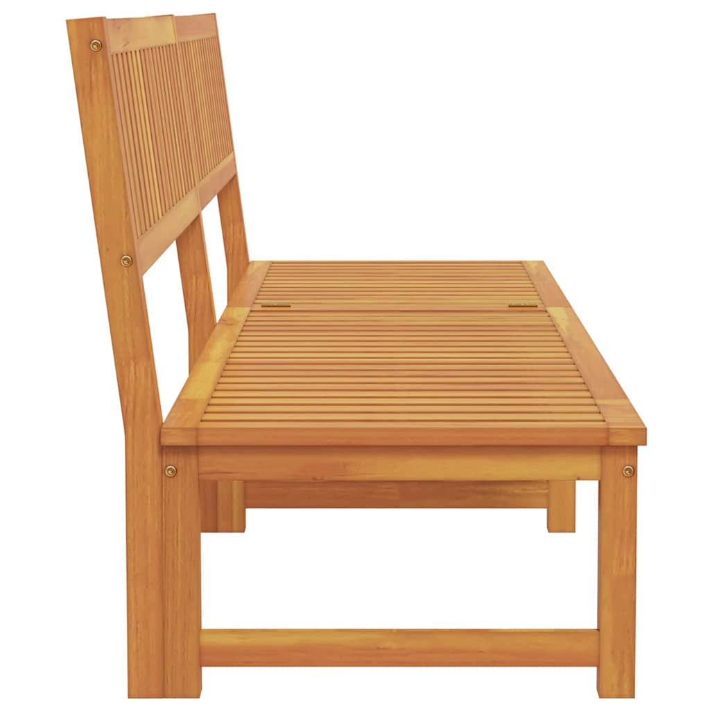 Solstol 1-person Brun 200 x 57 x 75 cm Massivt akacietræ
