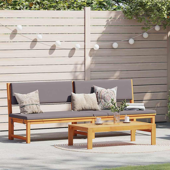 Solstol 1-person Brun 200 x 57 x 75 cm Massivt akacietræ