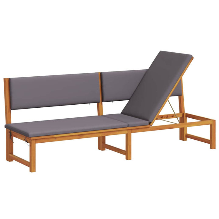 Solstol 1-person Brun 200 x 57 x 75 cm Massivt akacietræ