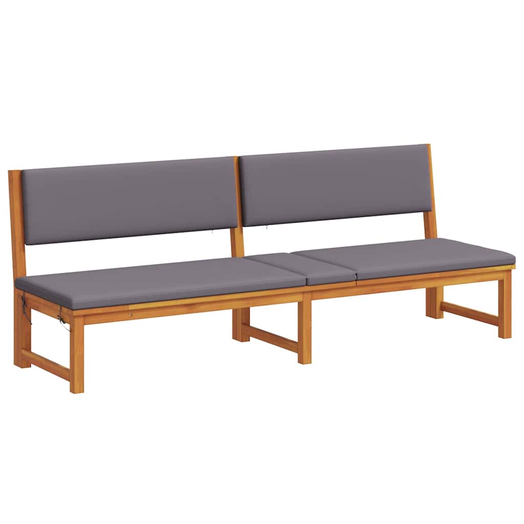 Solstol 1-person Brun 200 x 57 x 75 cm Massivt akacietræ