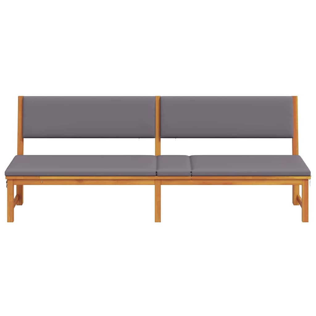 Solstol 1-person Brun 200 x 57 x 75 cm Massivt akacietræ