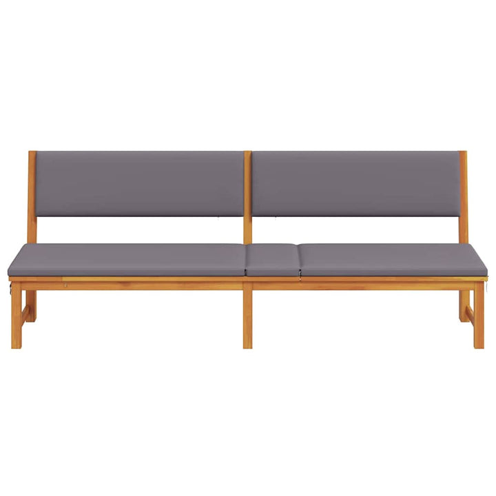 Solstol 1-person Brun 200 x 57 x 75 cm Massivt akacietræ