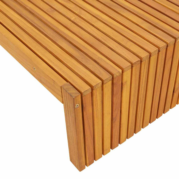 Solstol 1-person Brun 200 x 55 x 94cm Massivt akacietræ