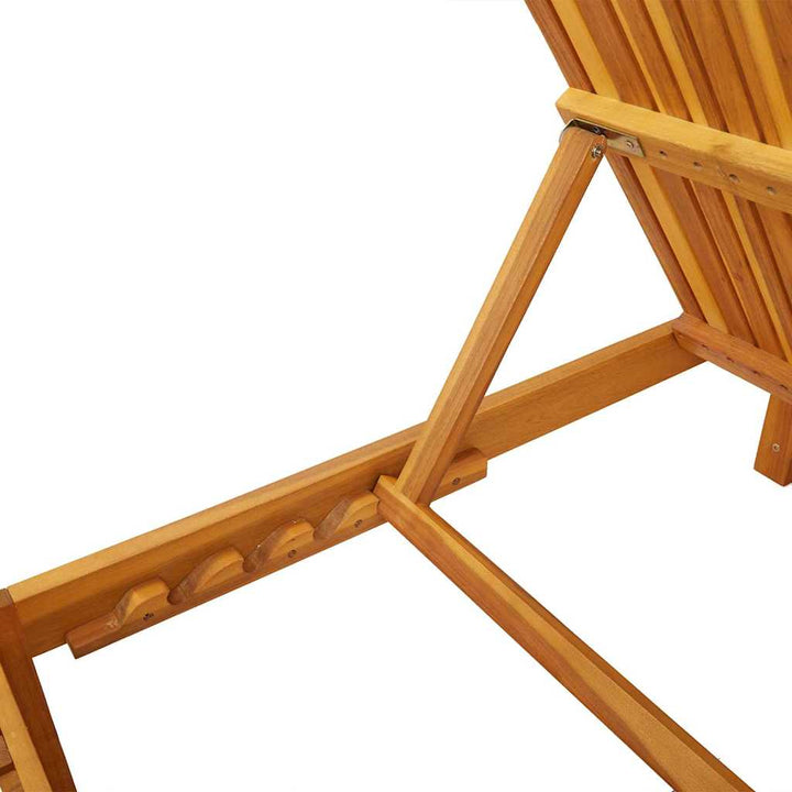 Solstol 1-person Brun 200 x 55 x 94cm Massivt akacietræ