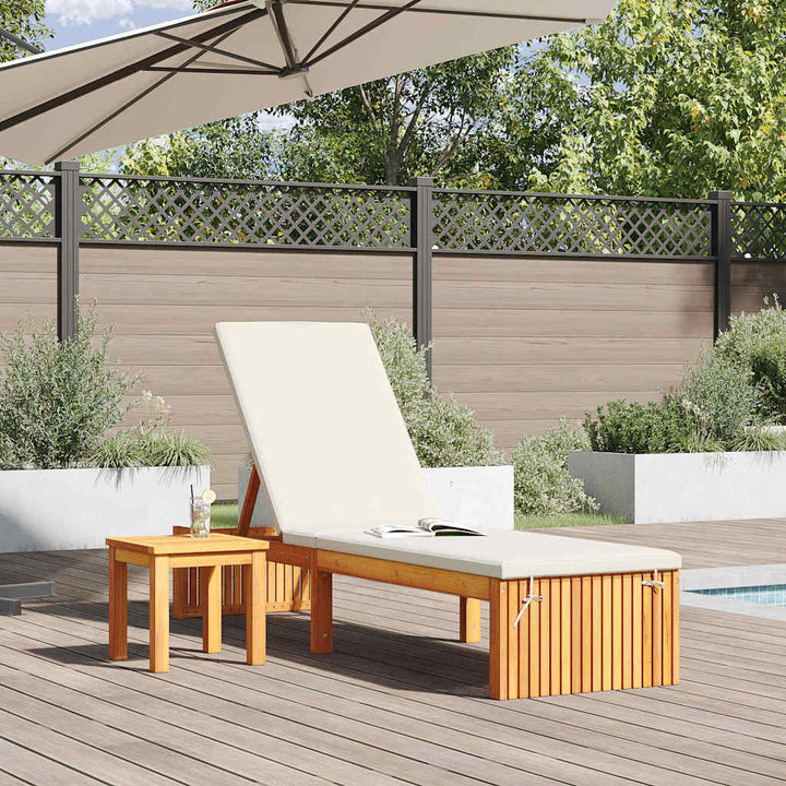 Solstol 1-person Brun 200 x 55 x 94cm Massivt akacietræ