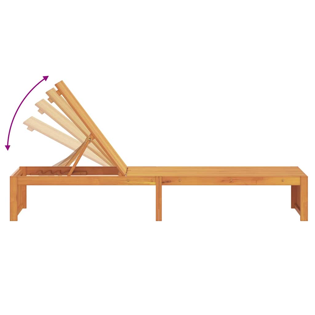 Solstol 1-person Brun 200 x 55 x 94cm Massivt akacietræ
