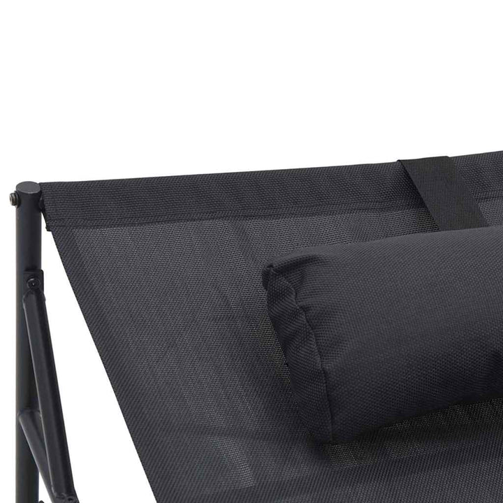 Solseng Antracit 200 x 74 x 73 cm Textilene og stål