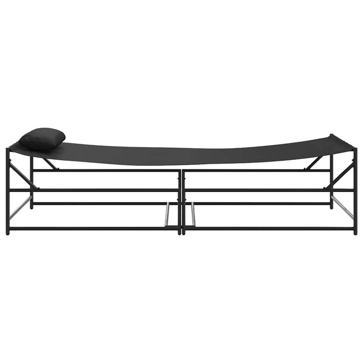 Solseng Antracit 200 x 74 x 73 cm Textilene og stål