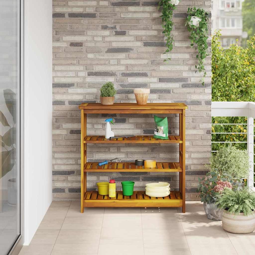 Havekabinet med hylde med opbevaring Brun 90 x 40 x 90cm
