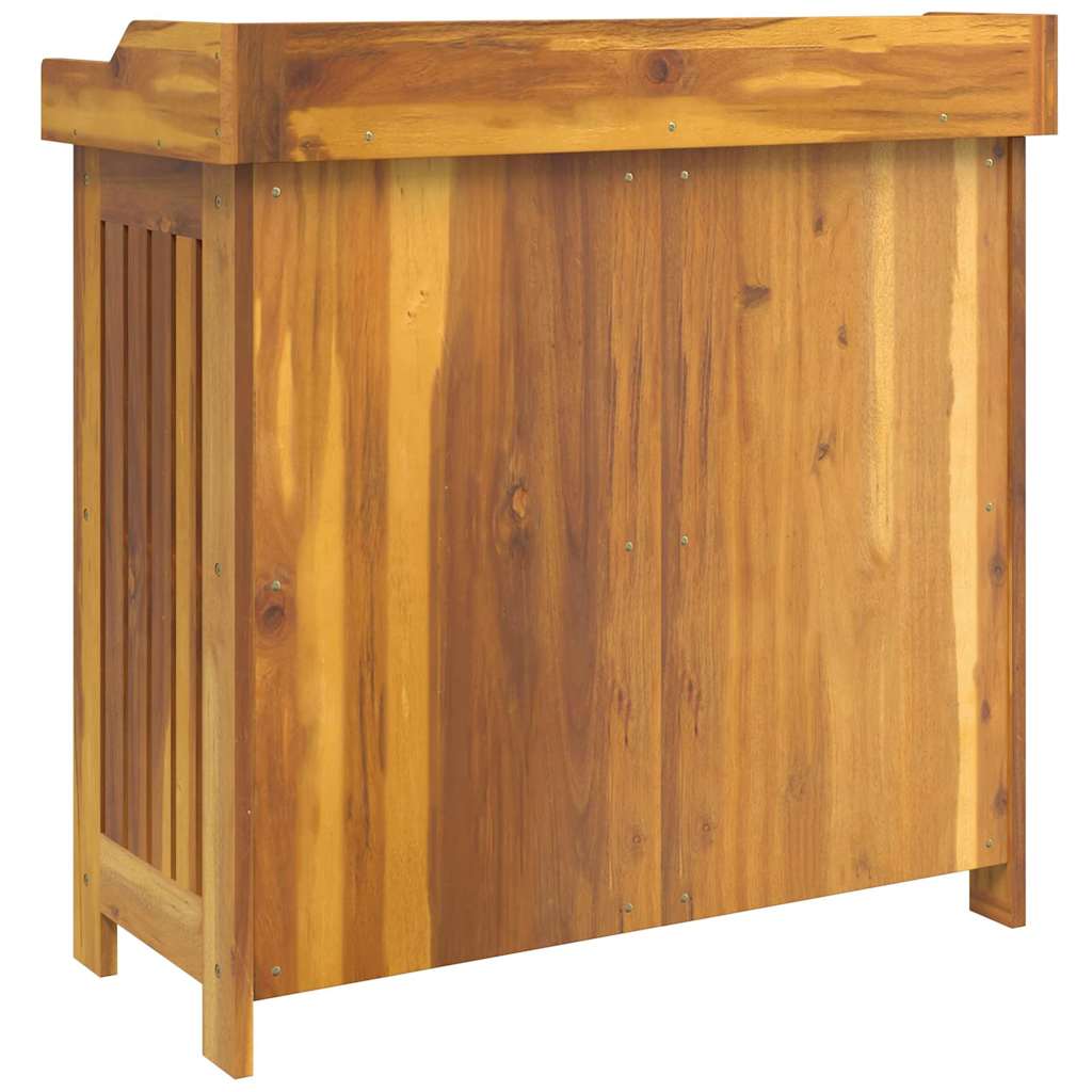 Havekabinet med opbevaring med dør Brun 78 x 36.5 x 78cm