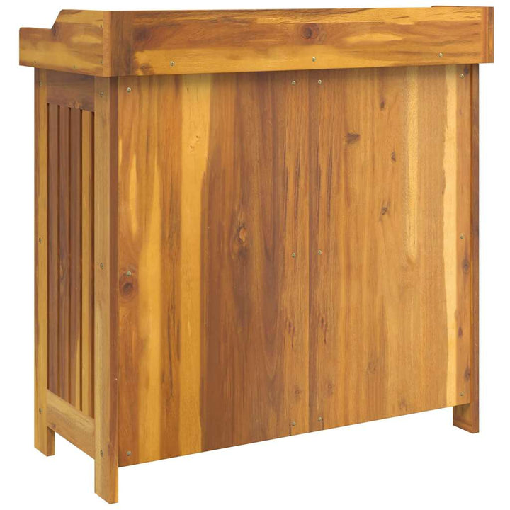 Havekabinet med opbevaring med dør Brun 78 x 36.5 x 78cm