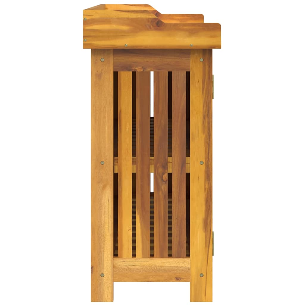 Havekabinet med opbevaring med dør Brun 78 x 36.5 x 78cm