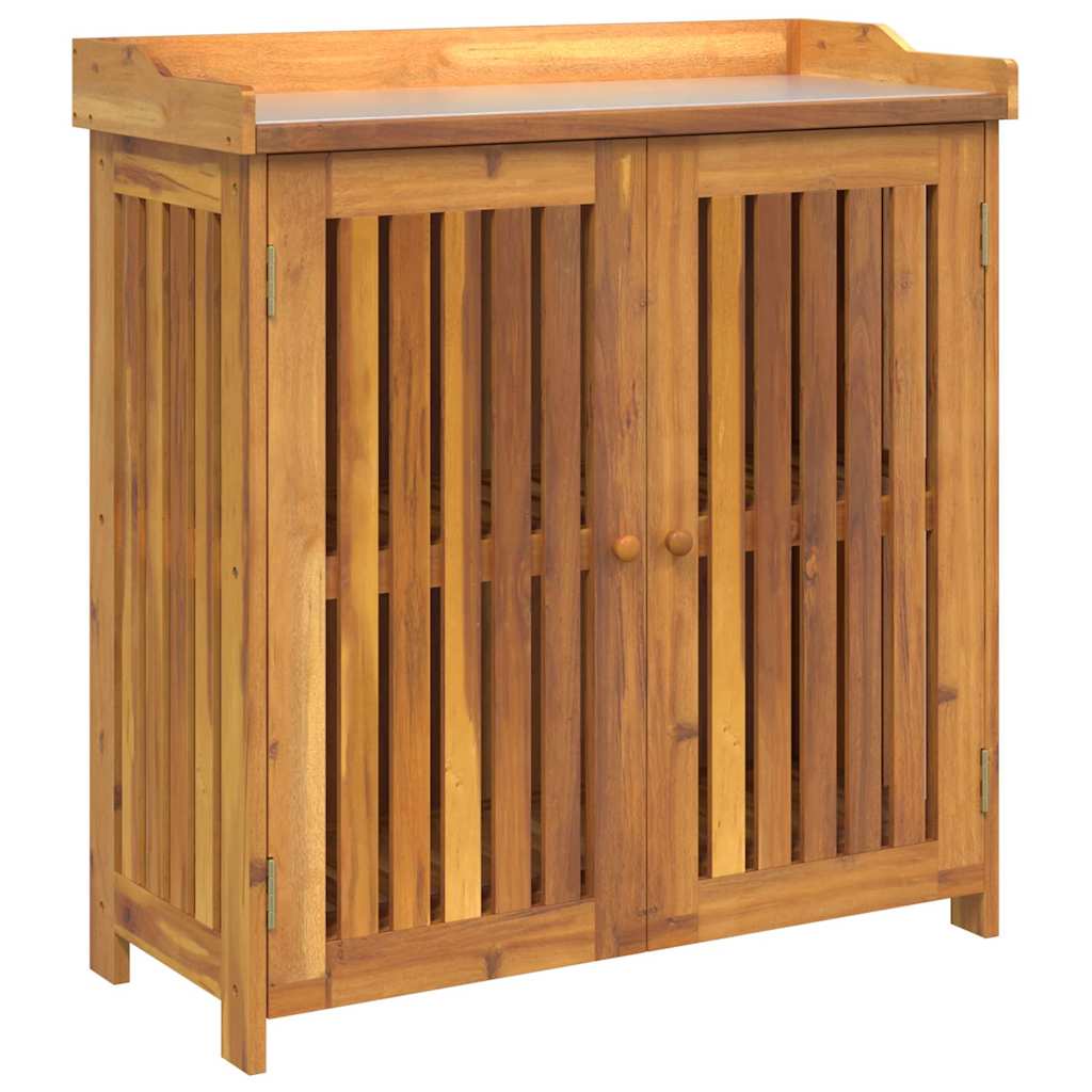 Havekabinet med opbevaring med dør Brun 93 x 41.5 x 98cm