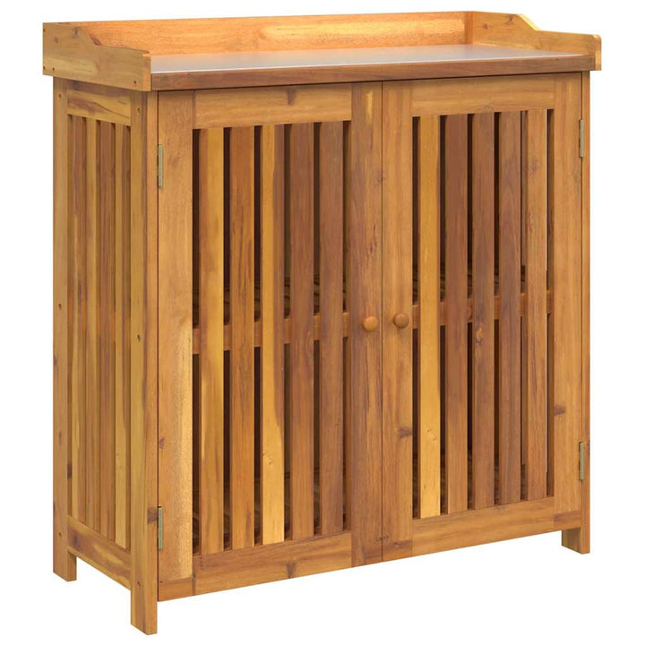 Havekabinet med opbevaring med dør Brun 93 x 41.5 x 98cm