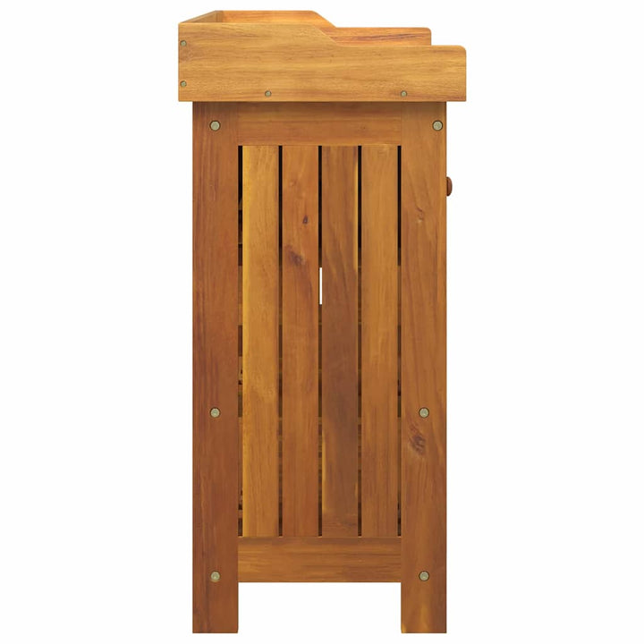 Havekabinet med skuffe med hylde Brun 78 x 36.5 x 78cm