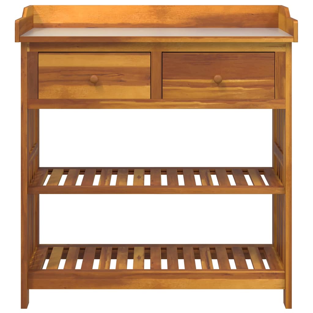 Havekabinet med skuffe med hylde Brun 93 x 41.5 x 98cm