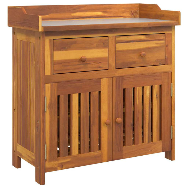 Havekabinet med skuffe med opbevaring Brun 78 x 36.5 x 78cm