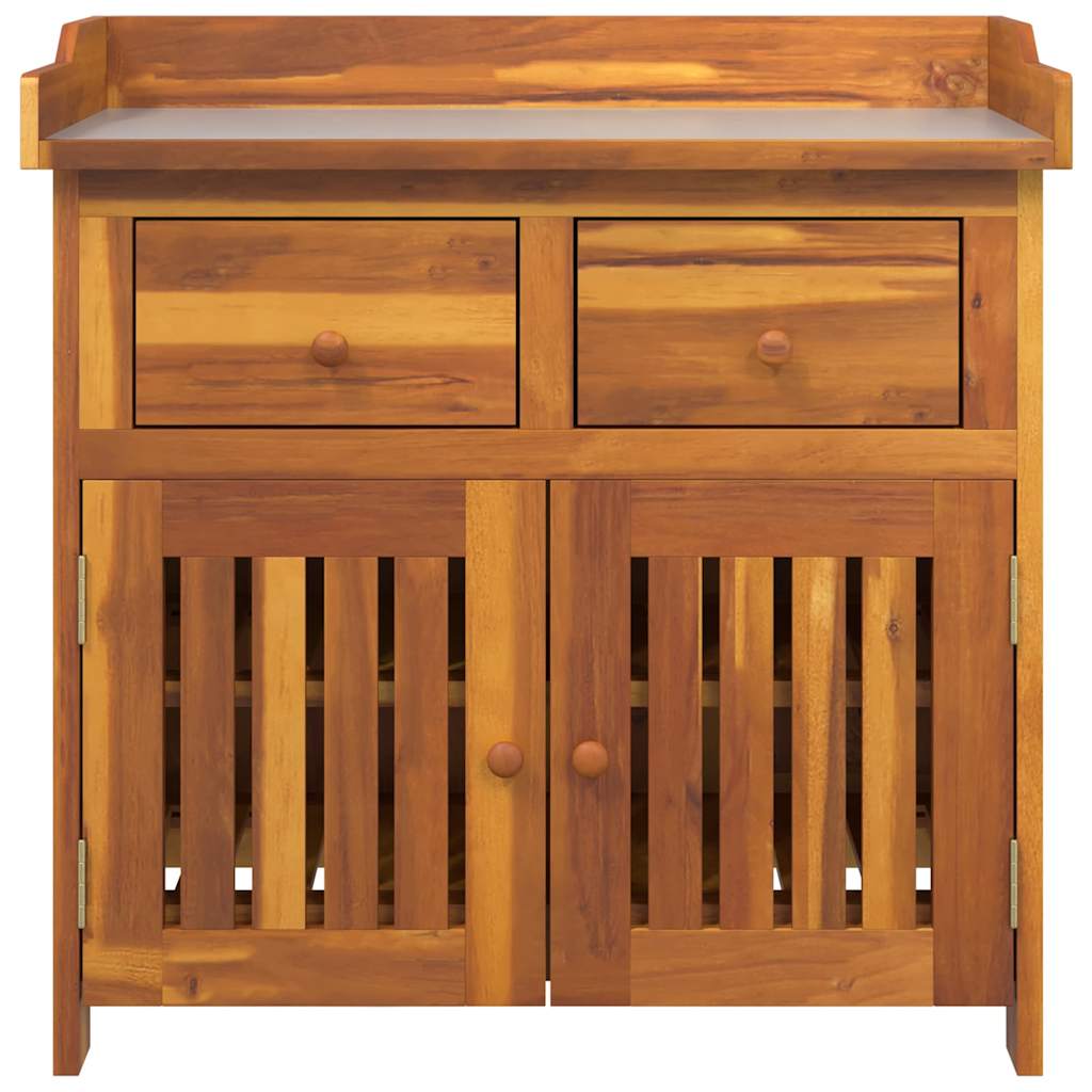 Havekabinet med skuffe med opbevaring Brun 78 x 36.5 x 78cm