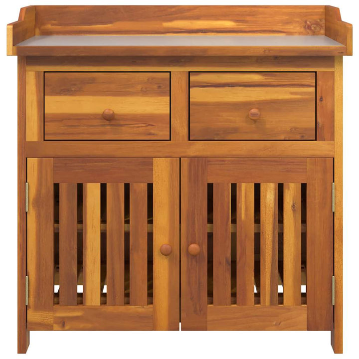 Havekabinet med skuffe med opbevaring Brun 78 x 36.5 x 78cm