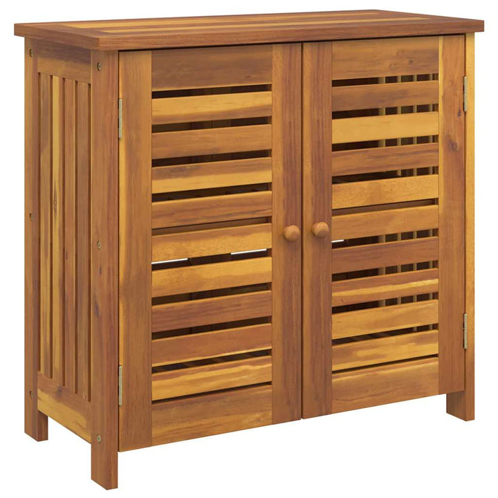 Havekabinet med opbevaring med dør Brun 75 x 35 x 70cm