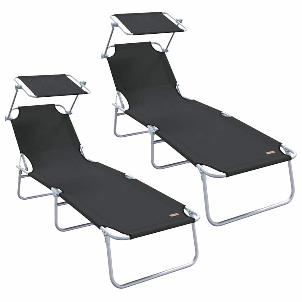 Solstol 2-person 2 pcs Sort 58 x 188 x 77cm Stof