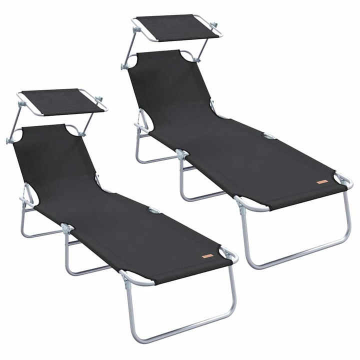Solstol 2-person 2 pcs Sort 58 x 188 x 77cm Stof