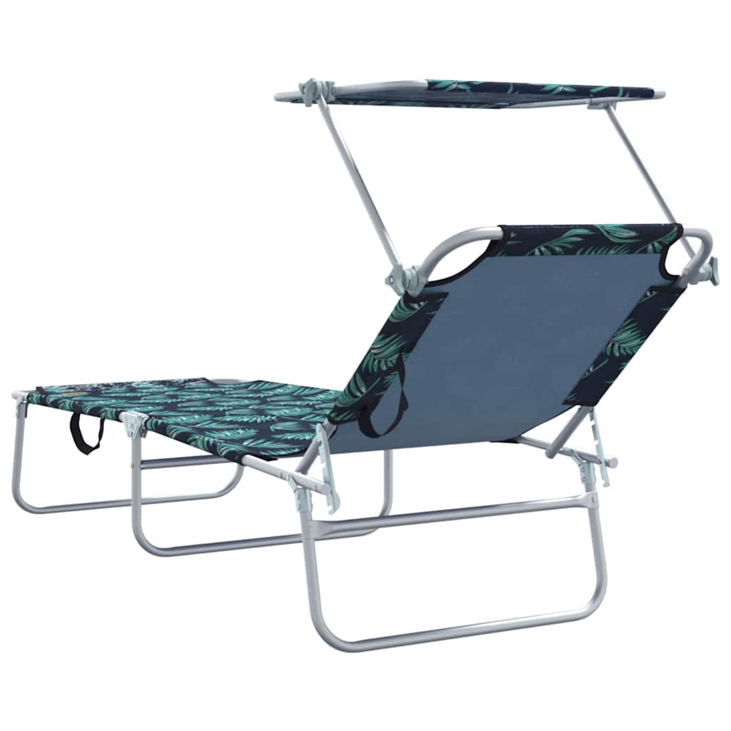 Solstol 2-person 2 pcs Grøn 58 x 188 x 77cm Stof
