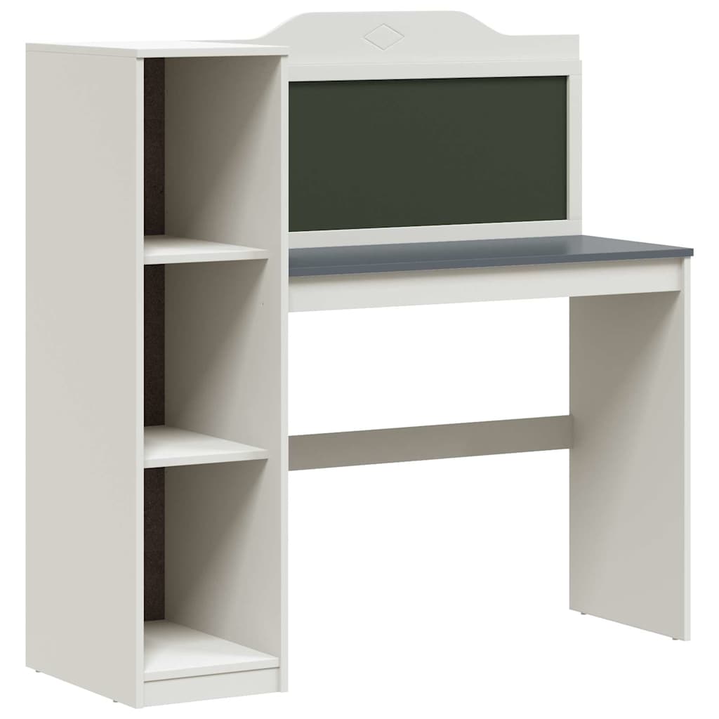 Tavleskrivebord Hvid og grå 120 x 45 x 118.5 cm Konstrueret træ