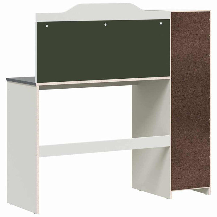 Tavleskrivebord Hvid og grå 120 x 45 x 118.5 cm Konstrueret træ