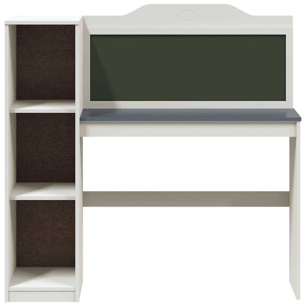 Tavleskrivebord Hvid og grå 120 x 45 x 118.5 cm Konstrueret træ