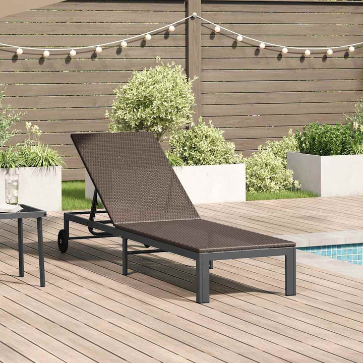 Solseng 1-person Brun 60 x 200 x 27cm polyrattan