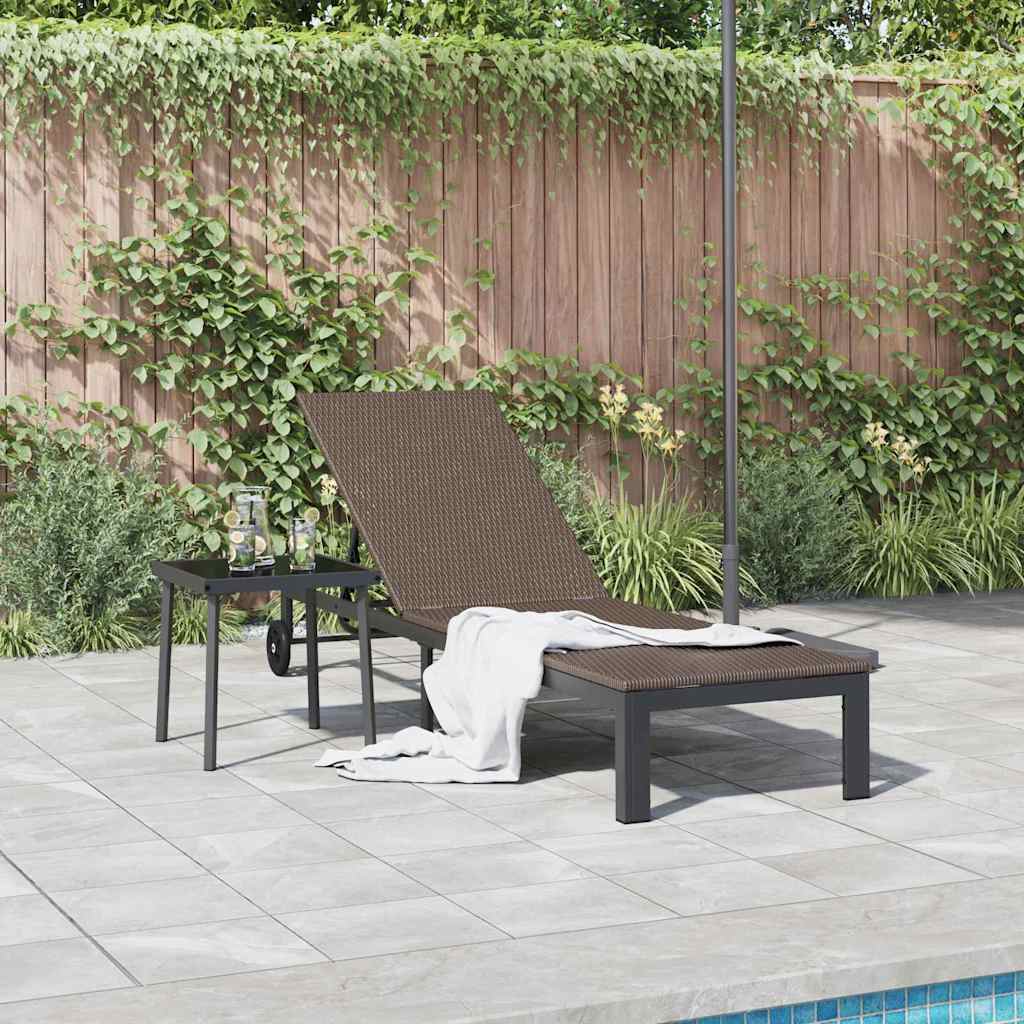 Solseng 1-person Brun 60 x 200 x 27cm polyrattan