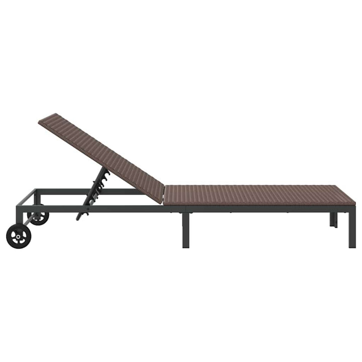 Solseng 1-person Brun 60 x 200 x 27cm polyrattan