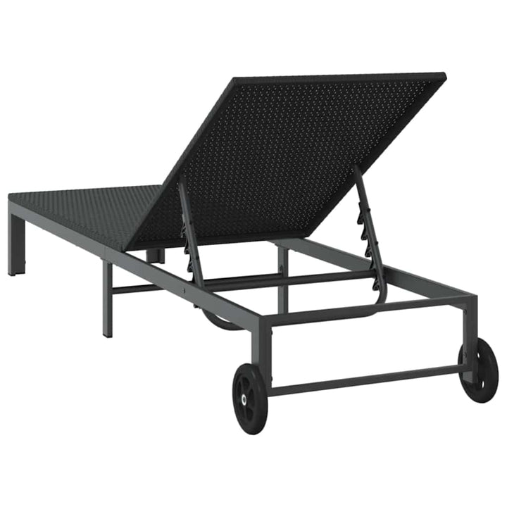 Solseng 1-person Sort 60 x 200 x 27cm polyrattan