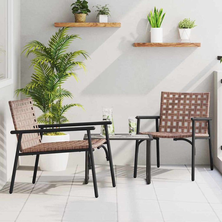 Have Stol 2 pcs Sort 79 x 56 x 73.5cm polyrattan