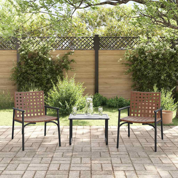 Have Stol 2 pcs Sort 79 x 56 x 73.5cm polyrattan