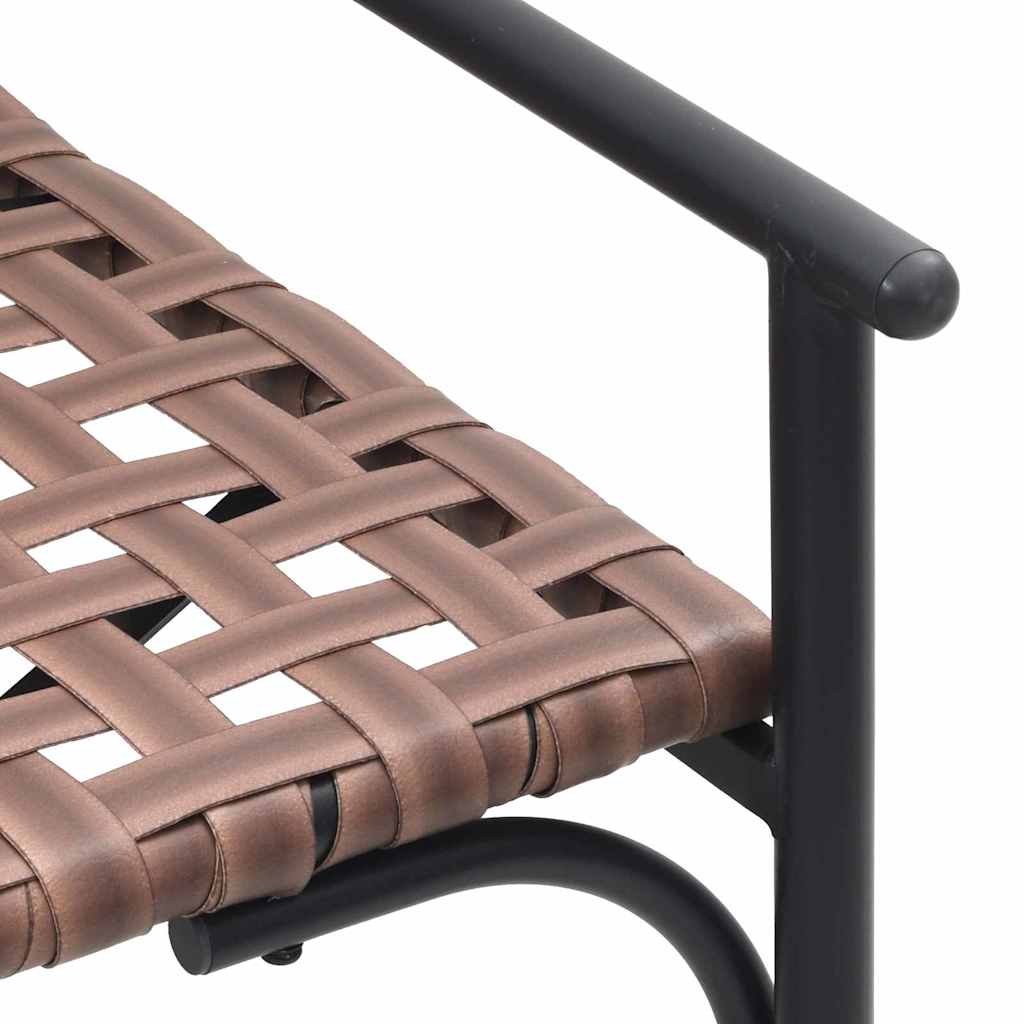 Have Spisebordssæt 4 pcs Brun polyrattan