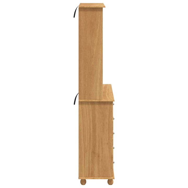 Skab med skuffe ASKIM Brun 91 x 40 x 200.5 cm Massivt fyrretræ
